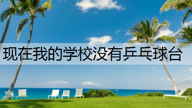现在我的学校没有乒乓球台