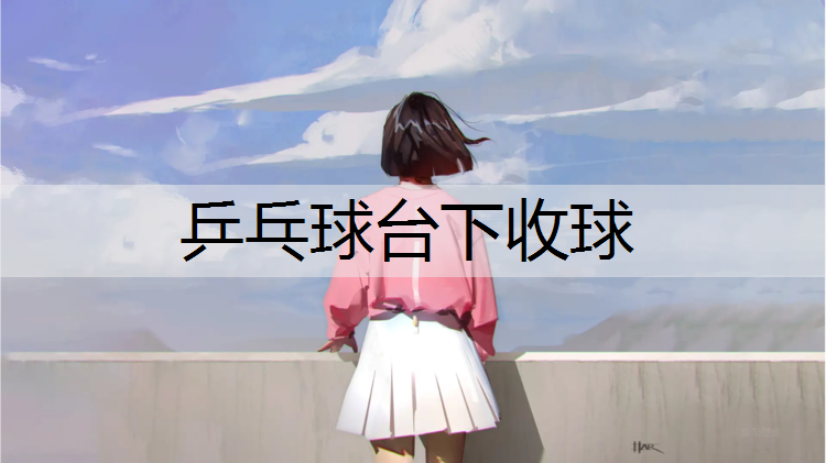 乒乓球台下收球